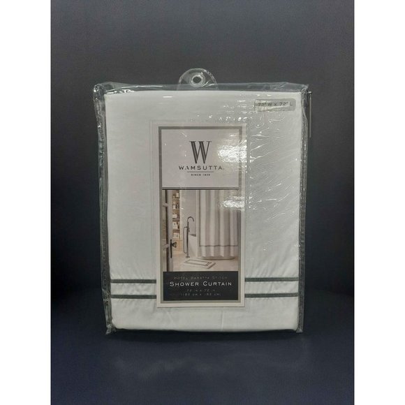 Wamsutta Bath Wamsutta Hotel Baratta Stitch Luxury Shower Curtain